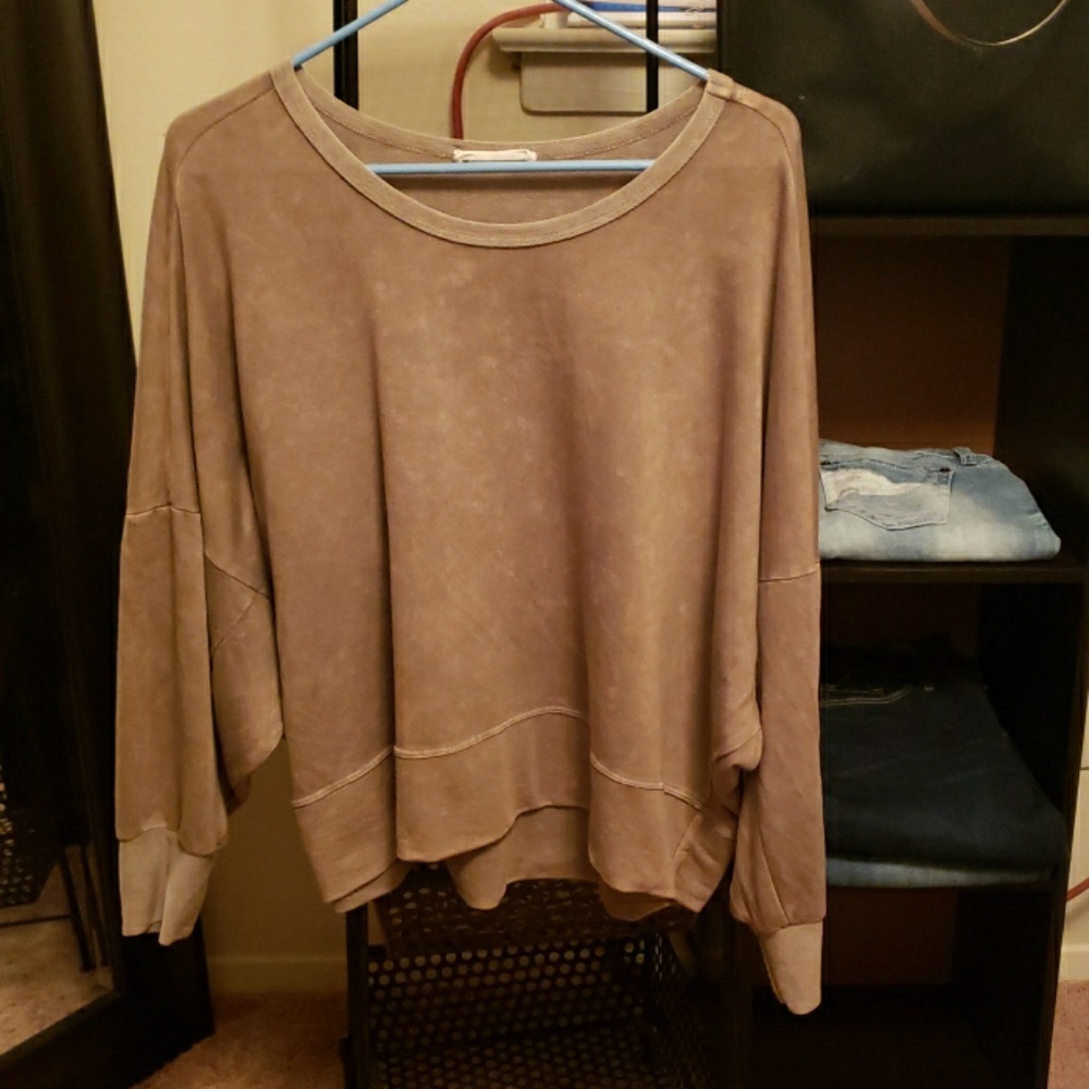 Cropped sweat shirt